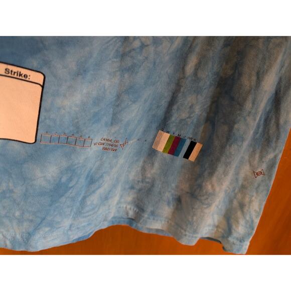 The Mountain Cat Short Sleeve T-Shirt Tye Die Blue XL EUC - Picture 3 of 6